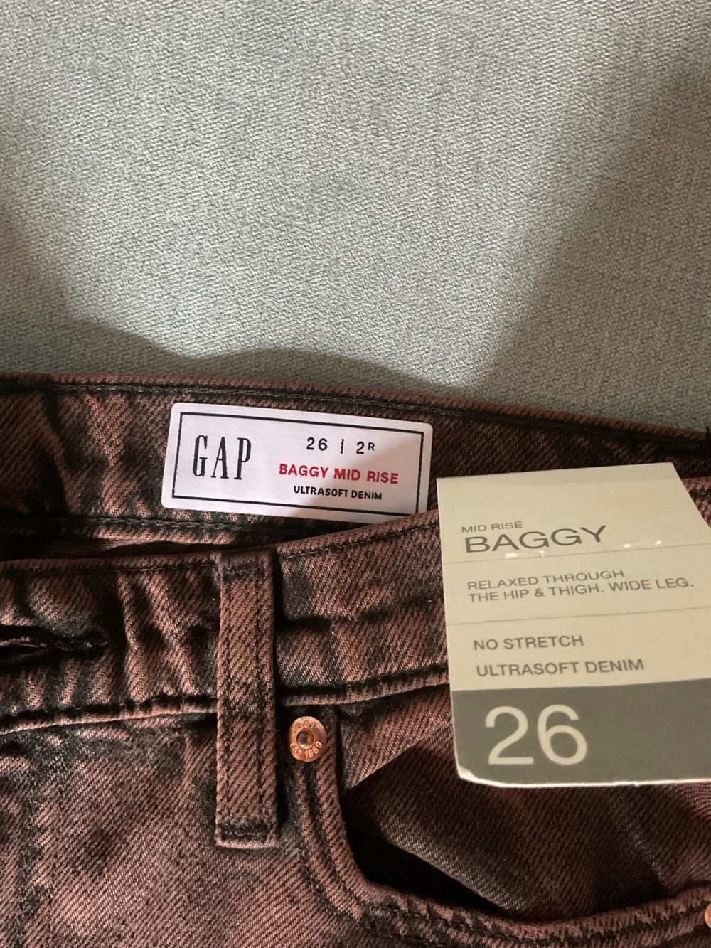 GAP Women's Flare Jeans in Chocolate Brown